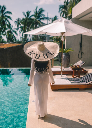 Minimalist architecture surrounded by peaceful nature creates the perfect place to unwind.